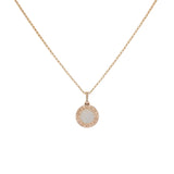 Bulgari 18K Rose Gold Mother of Pearl Bvlgari Bvlgari Pendant Necklace Designer Jewellery Bulgari