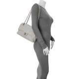 Chanel Grey Quilted Goatskin Chain Shoulder Bag Handbags Chanel