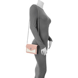 Louis Vuitton Pink Calfskin Mylockme Chain Pochette Handbags Louis Vuitton