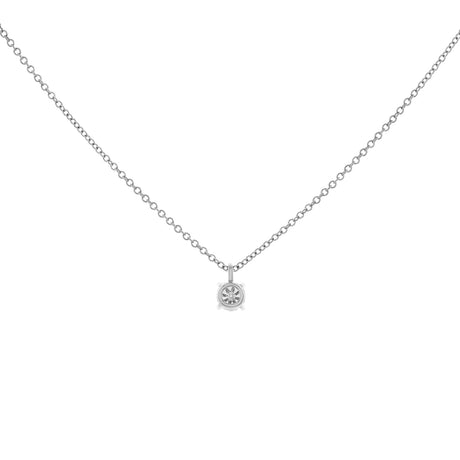 Tiffany & Co. Platinum Solitaire Diamond Pendant Designer Jewellery Tiffany and Co