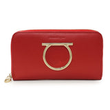 Salvatore Ferragamo Red Calfskin Continental Wallet Accessories Salvatore Ferragamo