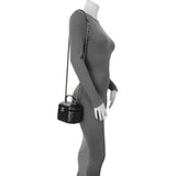 Chanel Black Quilted Lambskin Hexagon Vanity Case Handbags Chanel