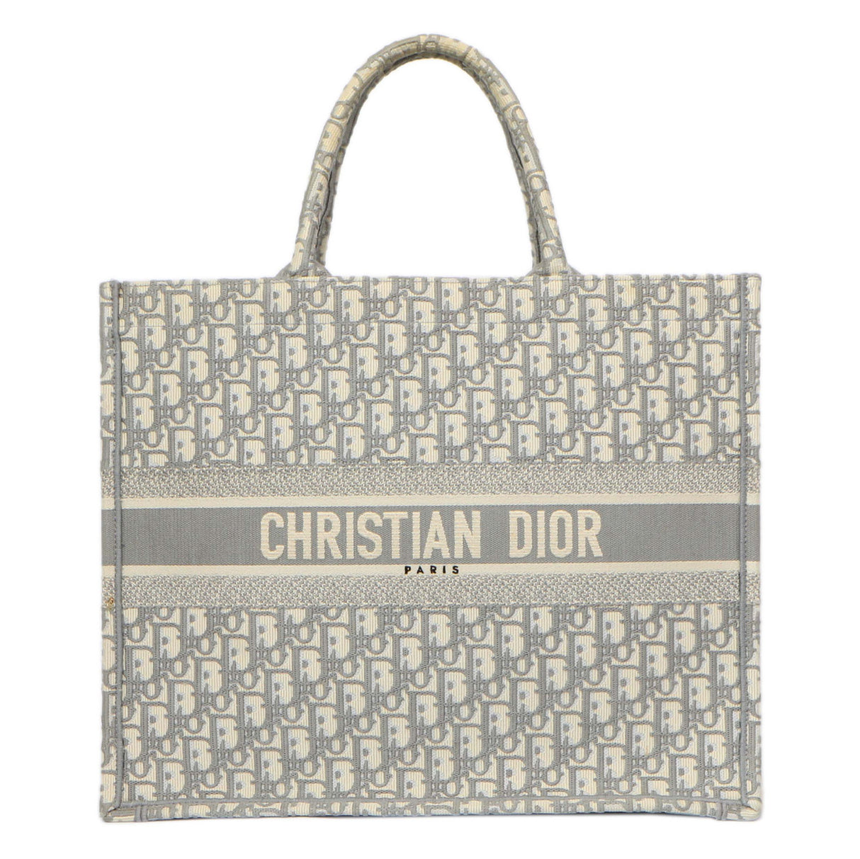 Christian Dior Grey Oblique Large Book Tote