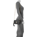 Saint Laurent Black Grain De Poudre Matelasse Monogram Mini Lou Camera Bag Handbags Saint Laurent