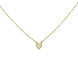 Tiffany & Co. 18K Yellow Gold Diamonds by the Yard Heart Necklace Designer Jewellery Tiffany and Co