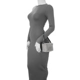 Alexander Wang Black Silver Mesh Crystal Rhinestone Mini Heiress Pouch Handbags Alexander Wang