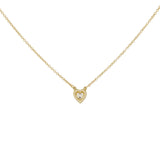Tiffany & Co. 18K Yellow Gold Diamonds by the Yard Heart Necklace Designer Jewellery Tiffany and Co