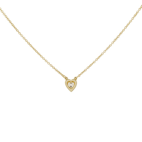 Tiffany & Co. 18K Yellow Gold Diamonds by the Yard Heart Necklace Designer Jewellery Tiffany and Co