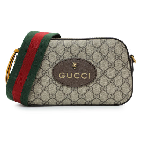Gucci GG Supreme Monogram Web Neo Vintage Shoulder Bag Handbags Gucci