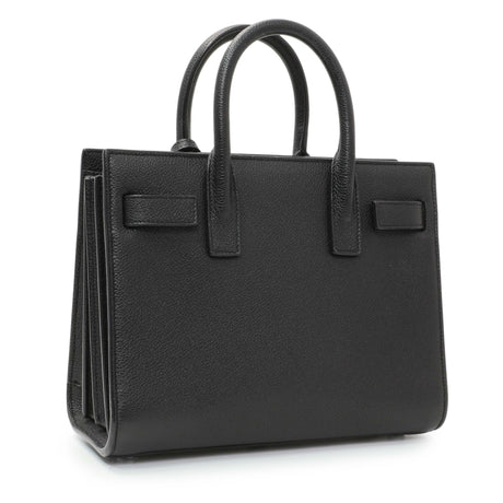 Saint Laurent Black Grained Calfskin Nano Sac De Jour