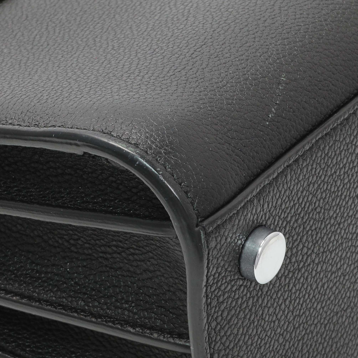 Saint Laurent Black Grained Calfskin Nano Sac De Jour