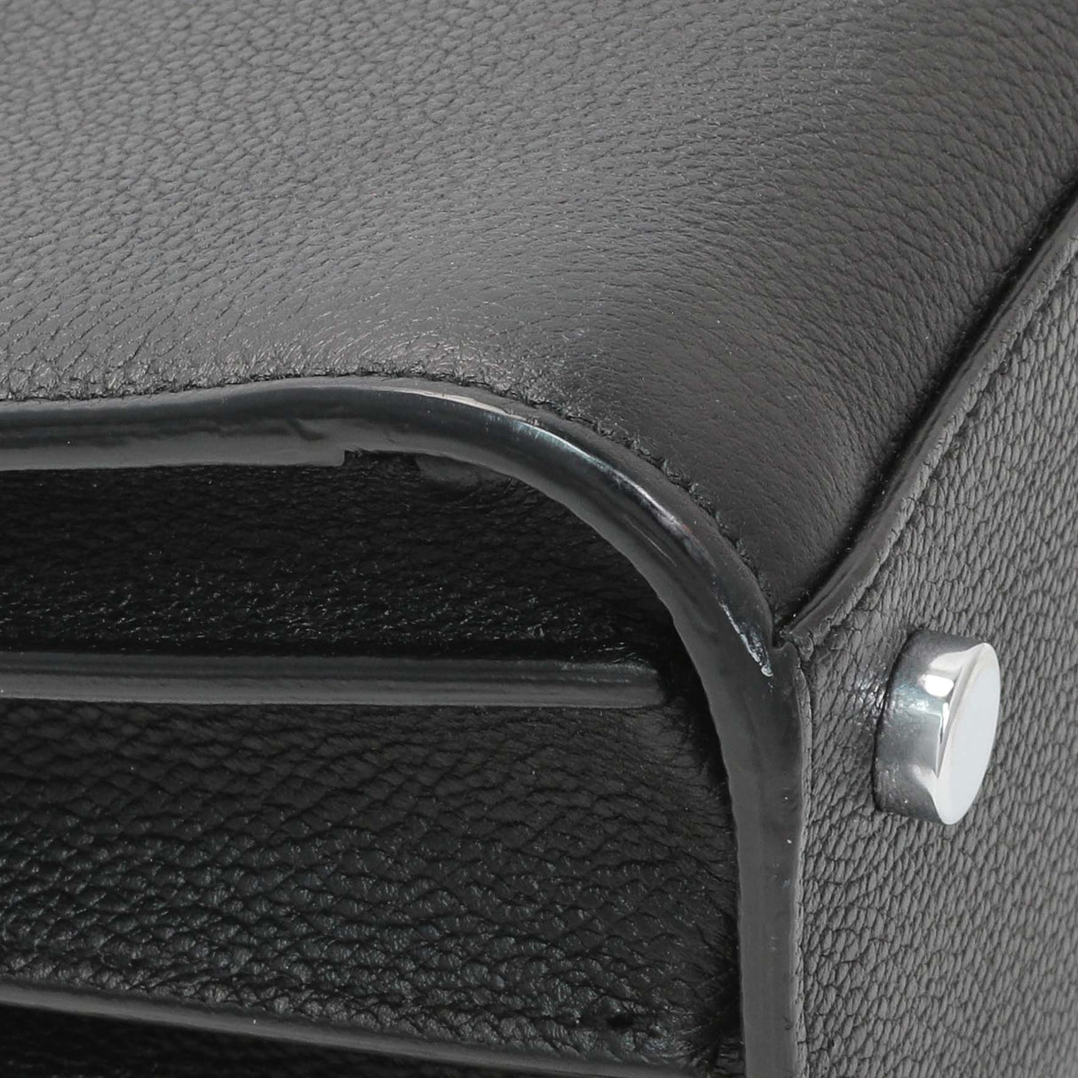 Saint Laurent Black Grained Calfskin Nano Sac De Jour