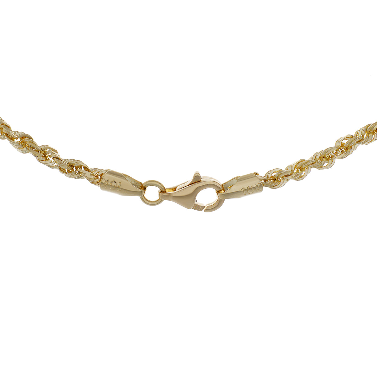 10K Yellow Gold Rope Chain Fine Jewellery Modaselle