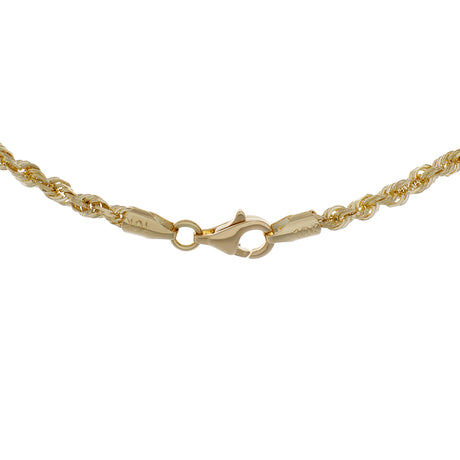 10K Yellow Gold Rope Chain Fine Jewellery Modaselle