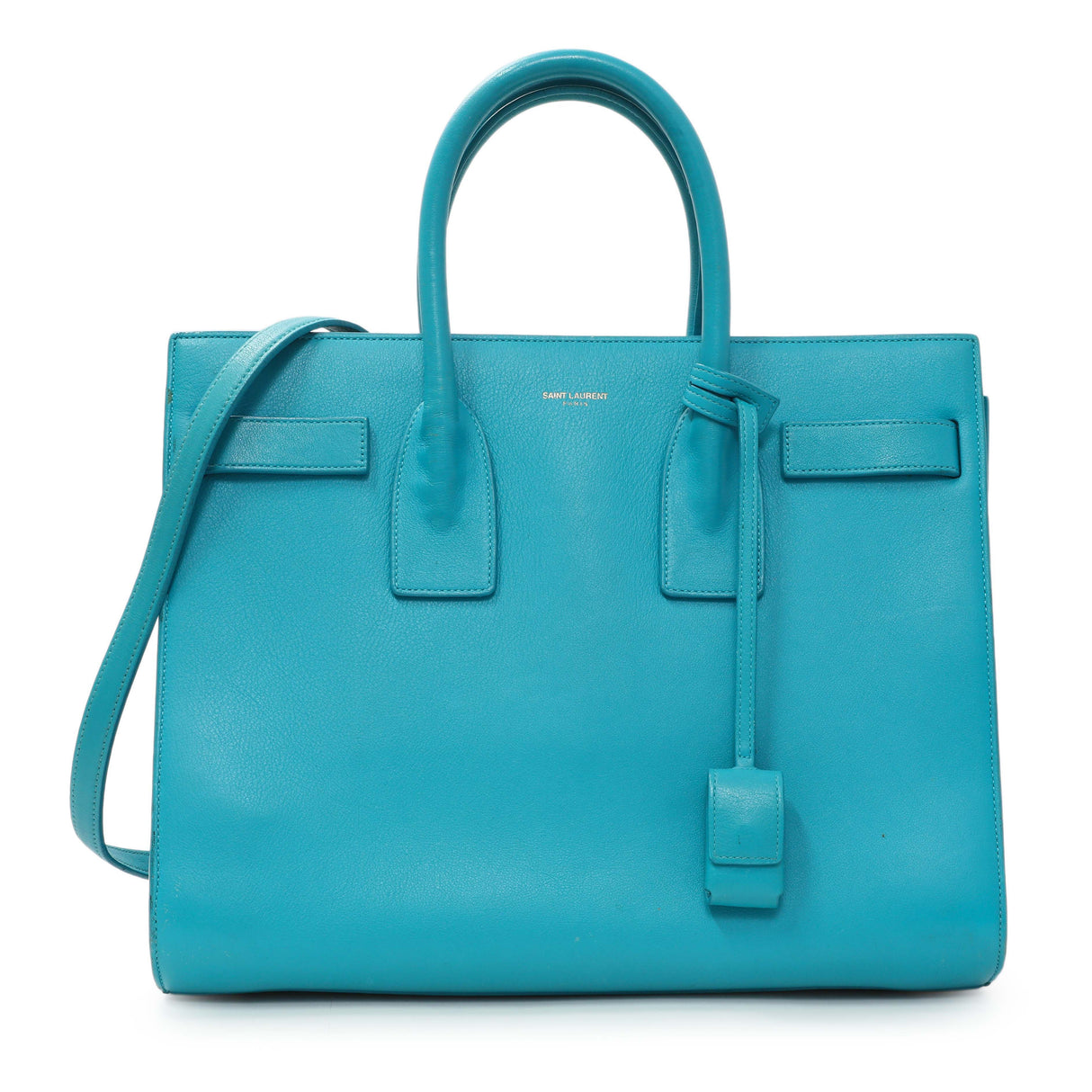 Saint Laurent Blue Calfskin Small Sac De Jour Handbags Saint Laurent
