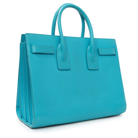 Saint Laurent Blue Calfskin Small Sac De Jour Handbags Saint Laurent