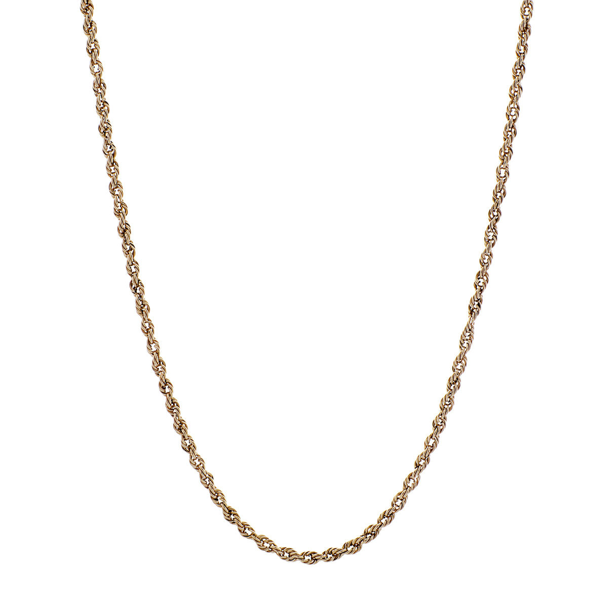 10K Yellow Gold Rope Chain Fine Jewellery Modaselle