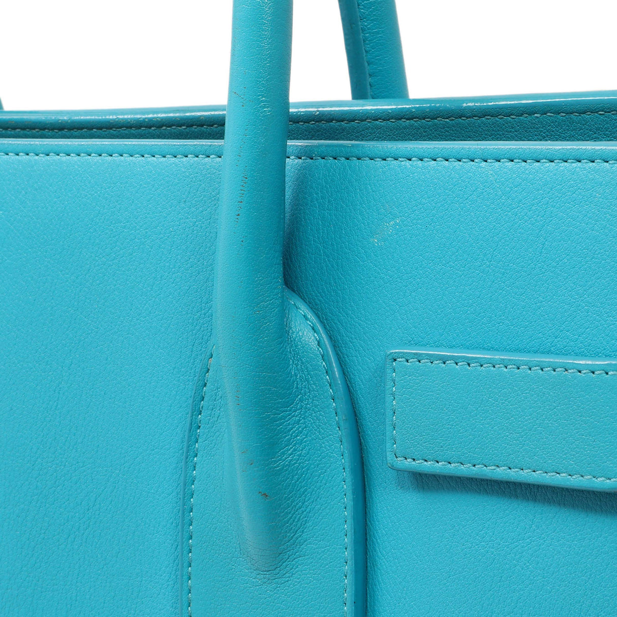 Saint Laurent Blue Calfskin Small Sac De Jour Handbags Saint Laurent