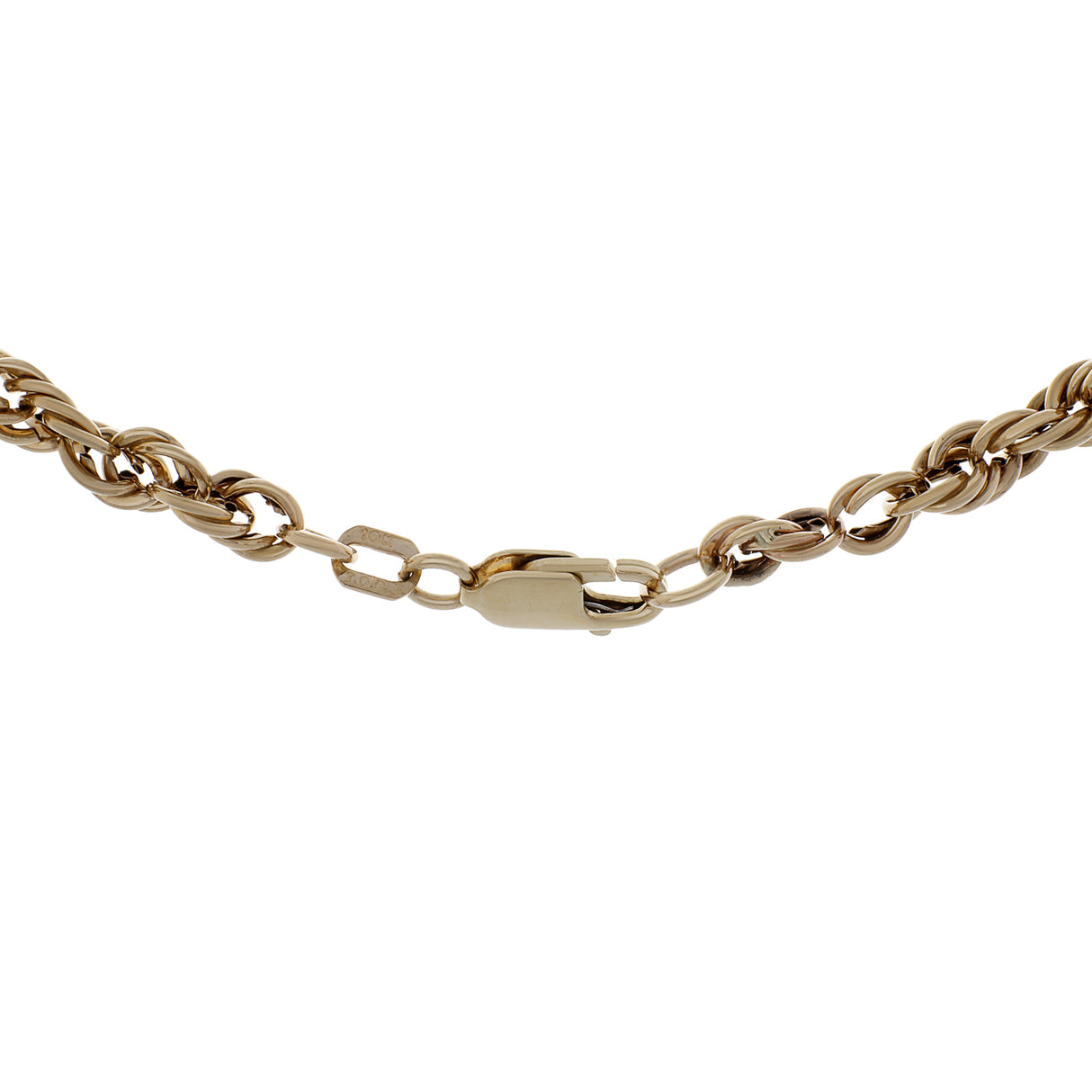 10K Yellow Gold Rope Chain Fine Jewellery Modaselle