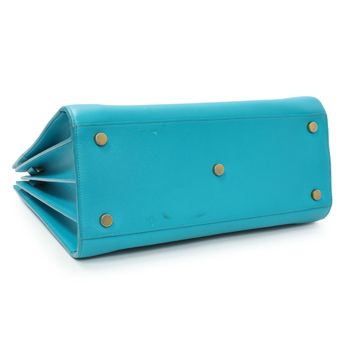 Saint Laurent Blue Calfskin Small Sac De Jour Handbags Saint Laurent