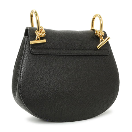 Chloe Black Grained Lambskin Mini Drew Shoulder Bag Handbags Chloe