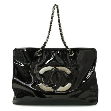 Chanel Black Vinyl Lipstick XLTote Handbags Chanel