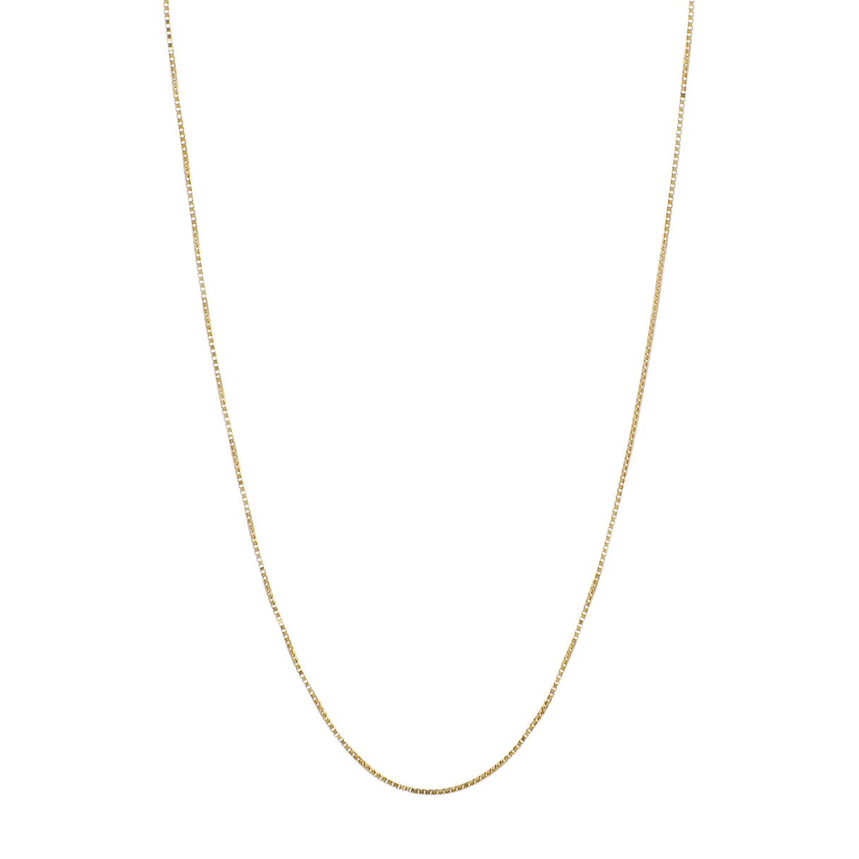 10k Yellow Gold Box Chain Fine Jewellery Modaselle