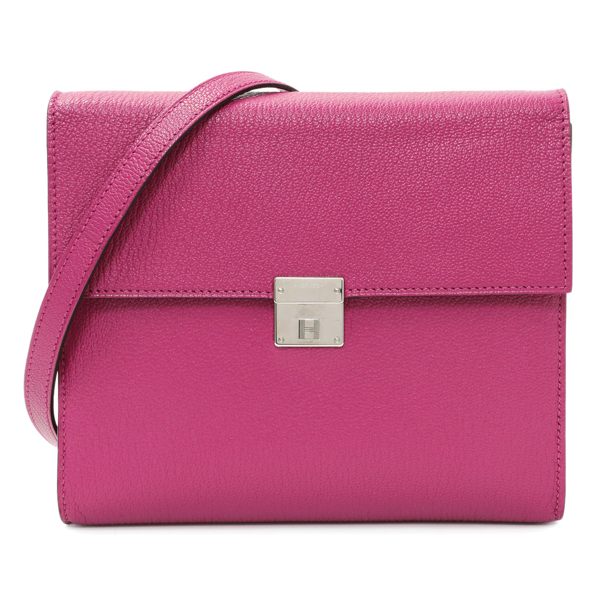 Hermes Rose Pourpre Chèvre Mysore Clic 16 Handbags Hermes