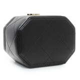 Chanel Black Quilted Lambskin Hexagon Vanity Case Handbags Chanel