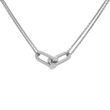 Tiffany & Co. Sterling Silver Large Double Link Pendant Designer Jewellery Tiffany and Co