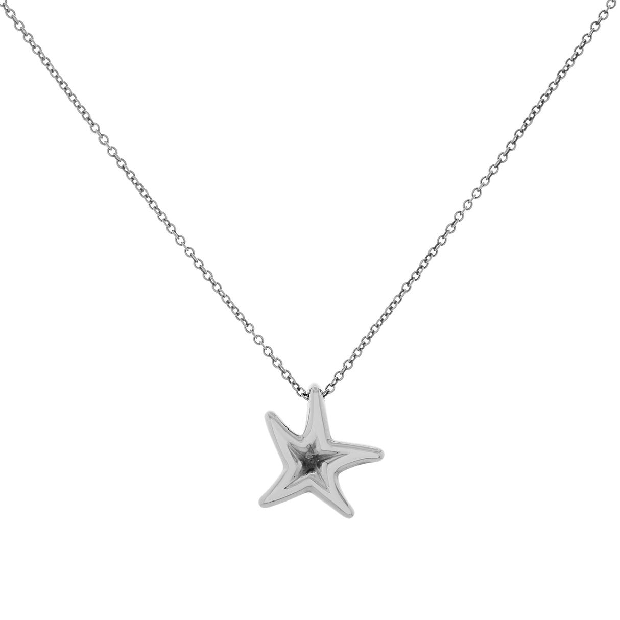 Tiffany & Co. Sterling Silver Elsa Peretti Starfish Pendant Designer Jewellery Tiffany and Co