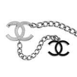 Chanel Metal Black Enamel CC Chain Belt