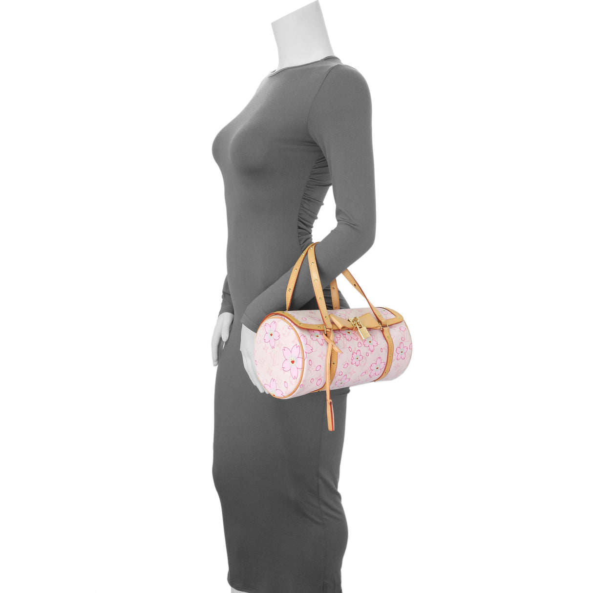 Louis Vuitton Cherry Blossom Canvas Papillon Bowler Handbags Louis Vuitton