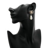Chanel CC Pearl Drop Earrings Designer Jewellery Chanel