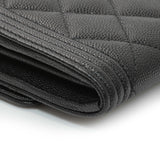 Chanel Black Quilted Caviar Large Boy Gusset Flap Wallet Accessories Chanel