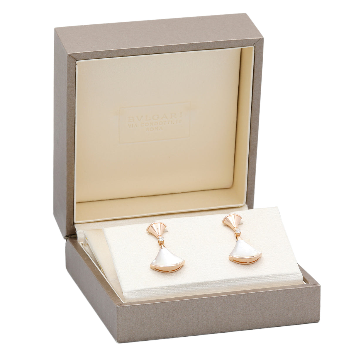 Bulgari 18K Rose Gold Divas’ Dream Earrings Designer Jewellery Bulgari