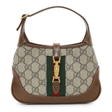 Gucci Beige Ebony Brown Sugar GG Supreme Monogram Azalea Calfskin Web Mini Jackie 1961 Hobo Handbags Modaselle