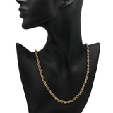 10K Yellow Gold Rope Chain Fine Jewellery Modaselle