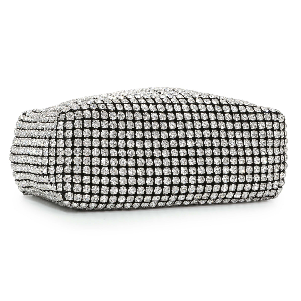 Alexander Wang Black Silver Mesh Crystal Rhinestone Mini Heiress Pouch Handbags Alexander Wang