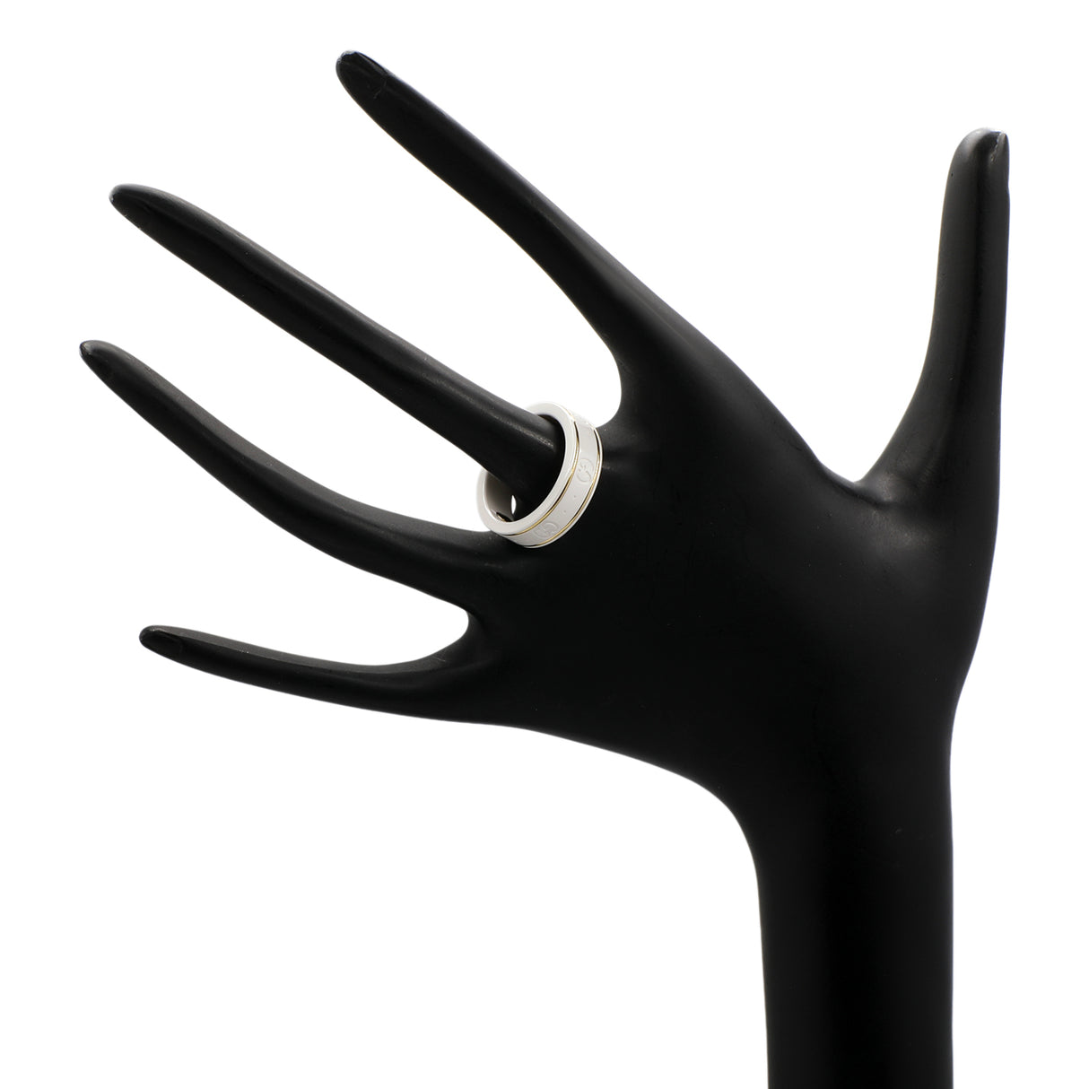 Gucci 18K Yellow Gold Zirconia Icon Ring Designer Jewellery Gucci