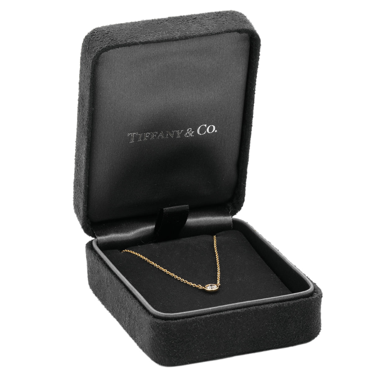 Tiffany & Co. 18K Yellow Gold Diamonds by the Yard Single Pendant Designer Jewellery Tiffany and Co