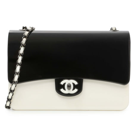 Chanel Black White Plexiglass Plexi Coco Bag Handbags Chanel