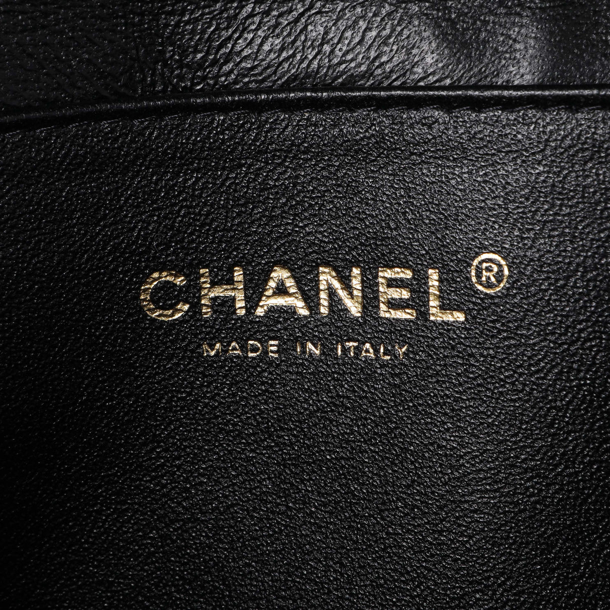 Chanel Black Quilted Caviar Clutch With Chain Flap