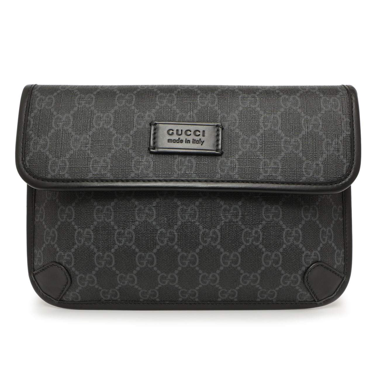 Gucci black monogram belt bag online