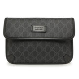 Gucci Black GG Supreme Monogram Belt Bag