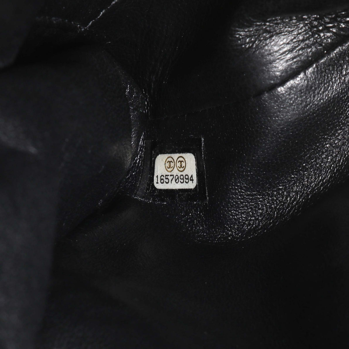 Chanel Black Quilted Caviar Clutch With Chain Flap