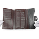 Chanel Lambskin Quilted Large Flap Wallet Black Accessories Chanel