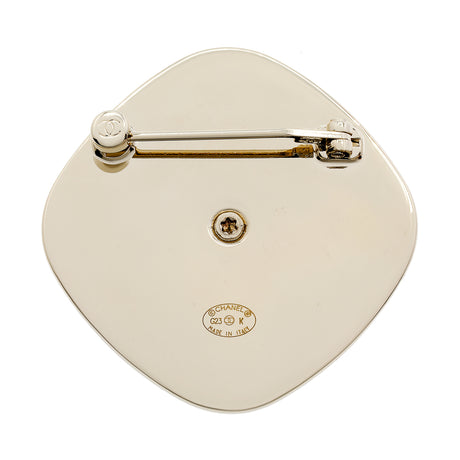 Chanel Crystal Pearl CC Brooch Accessories Chanel