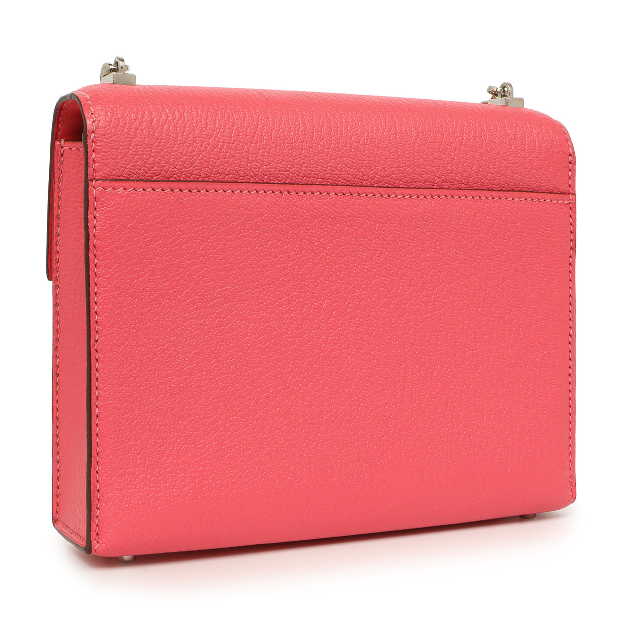 Hermes Rose Azalee Chevre Mysore Mini Verrou Chaine