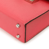 Hermes Rose Azalee Chevre Mysore Mini Verrou Chaine